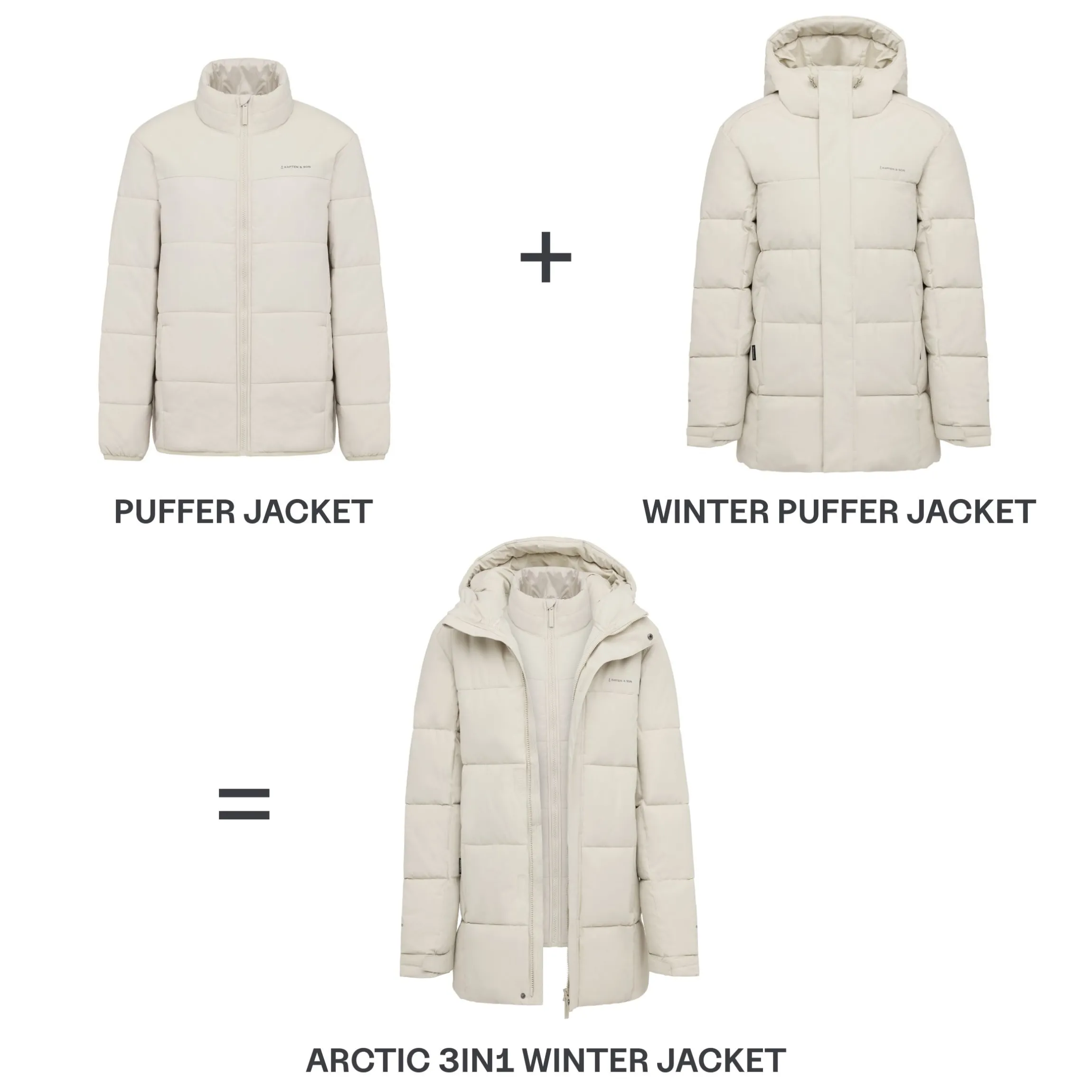 Arctic 3in1 Winter Jacket Sandstone