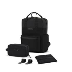 Bergen Pro Diaper Backpack Set All Black