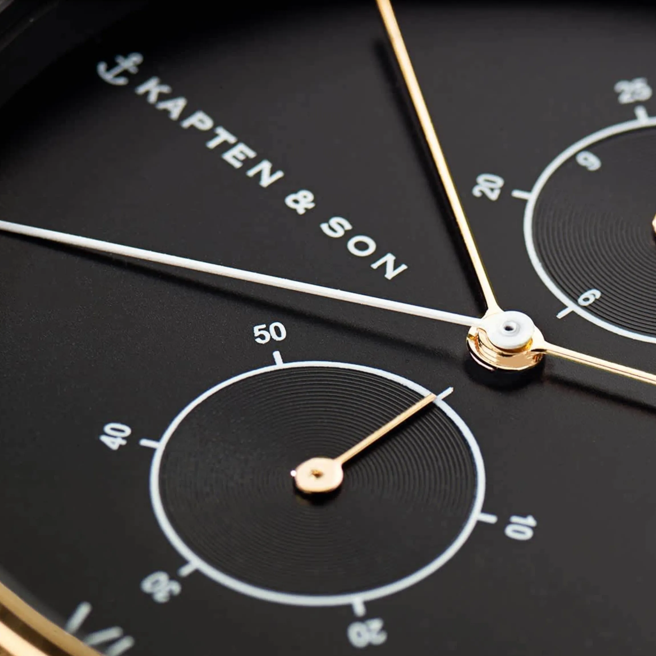 Chrono Small Gold Black Steel