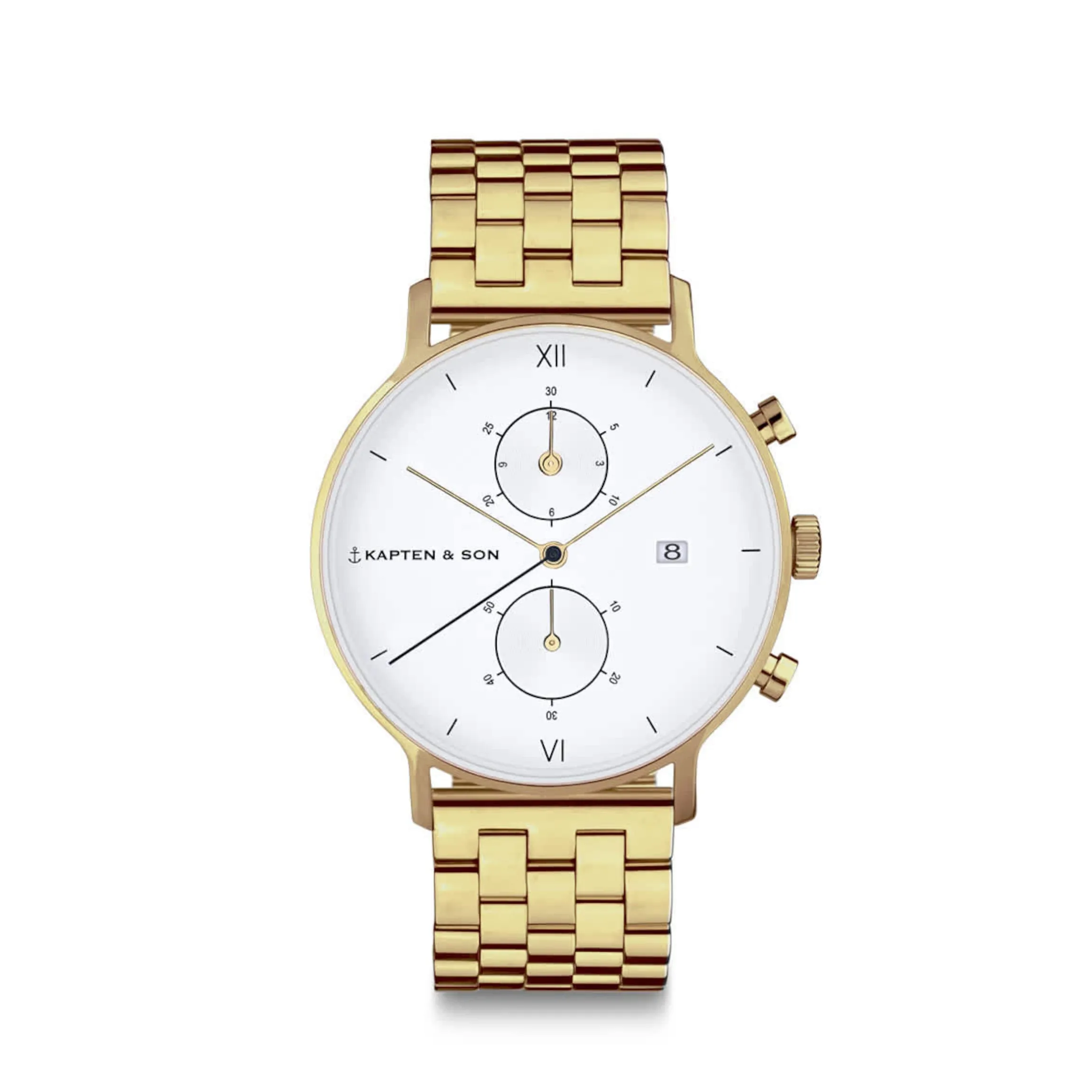 Chrono Small Gold Steel