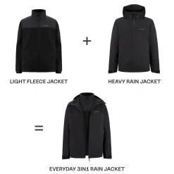 Everyday 3in1 Rain Jacket All Black