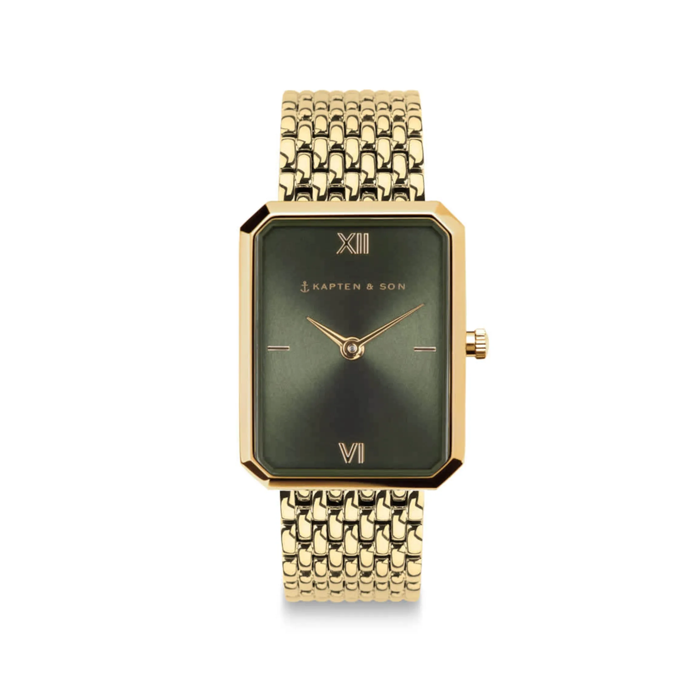Grace Gold Green Woven Steel