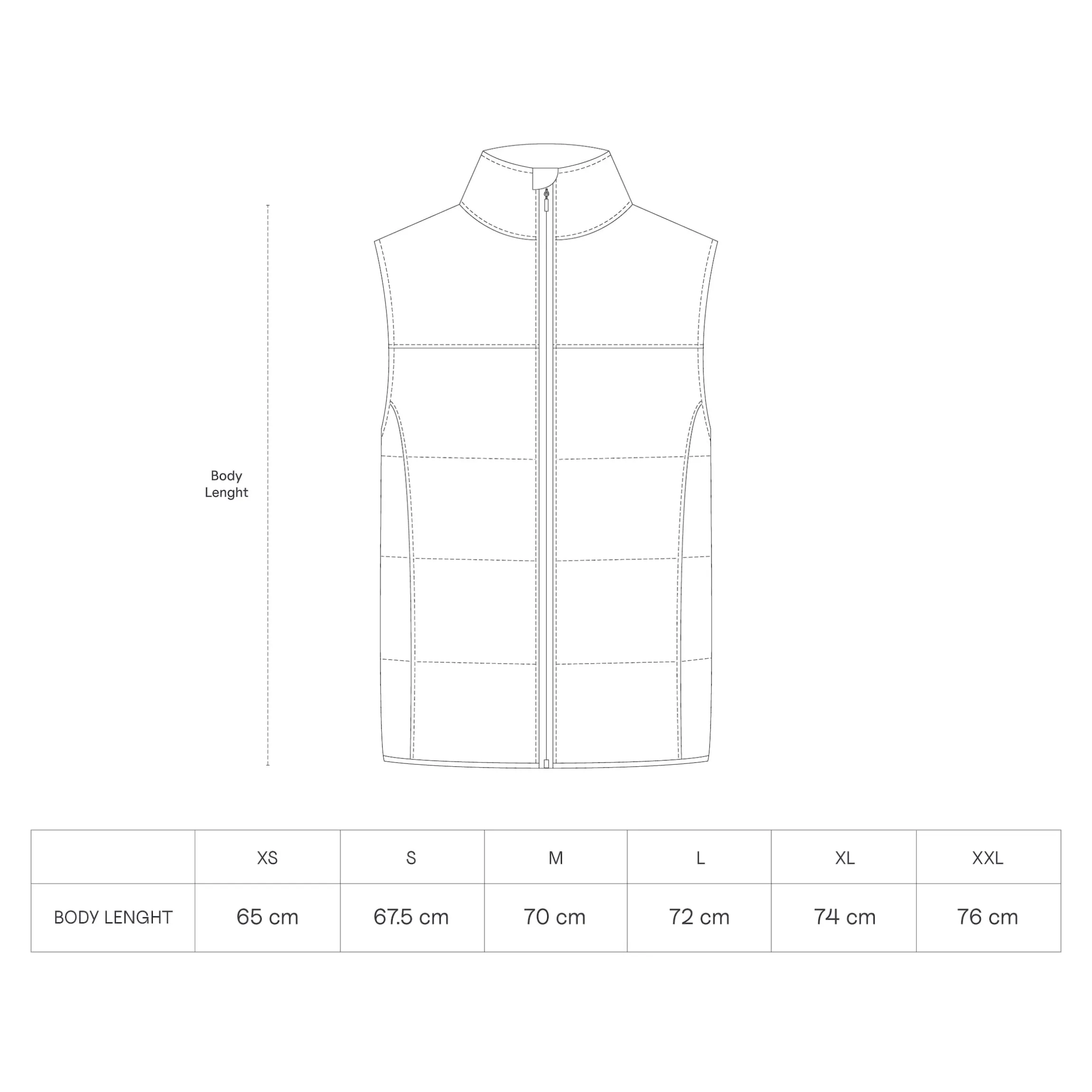 Light Puffer Vest All Black