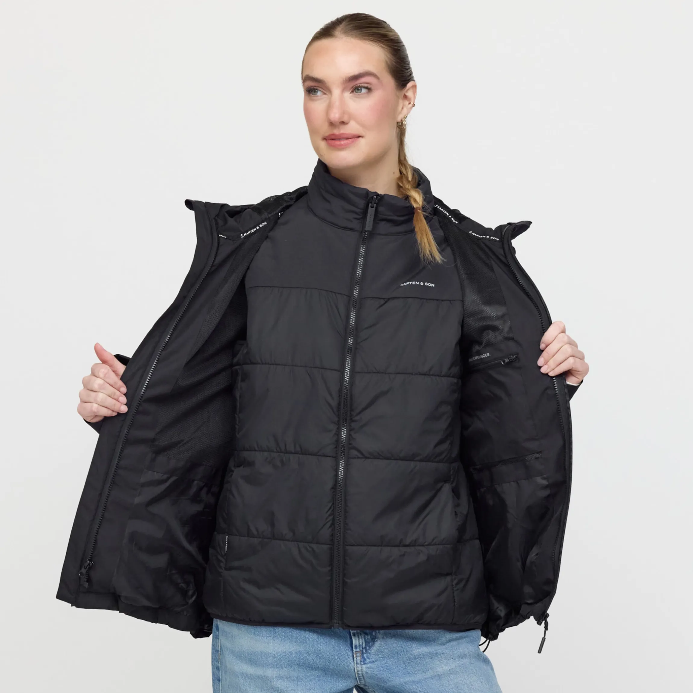 Light Puffer Vest All Black