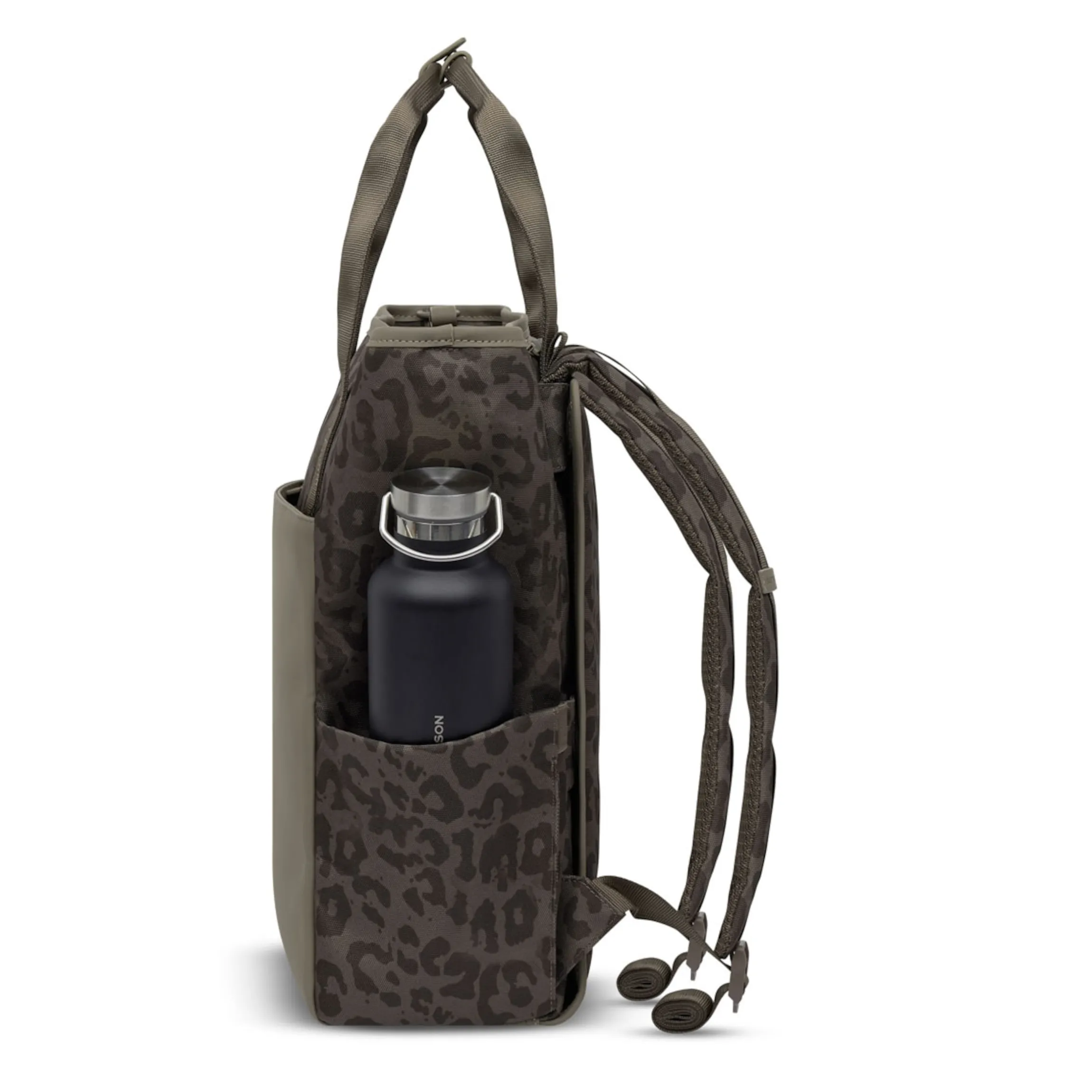 Lindby Pro Diaper Backpack Set Leo Dark Brown