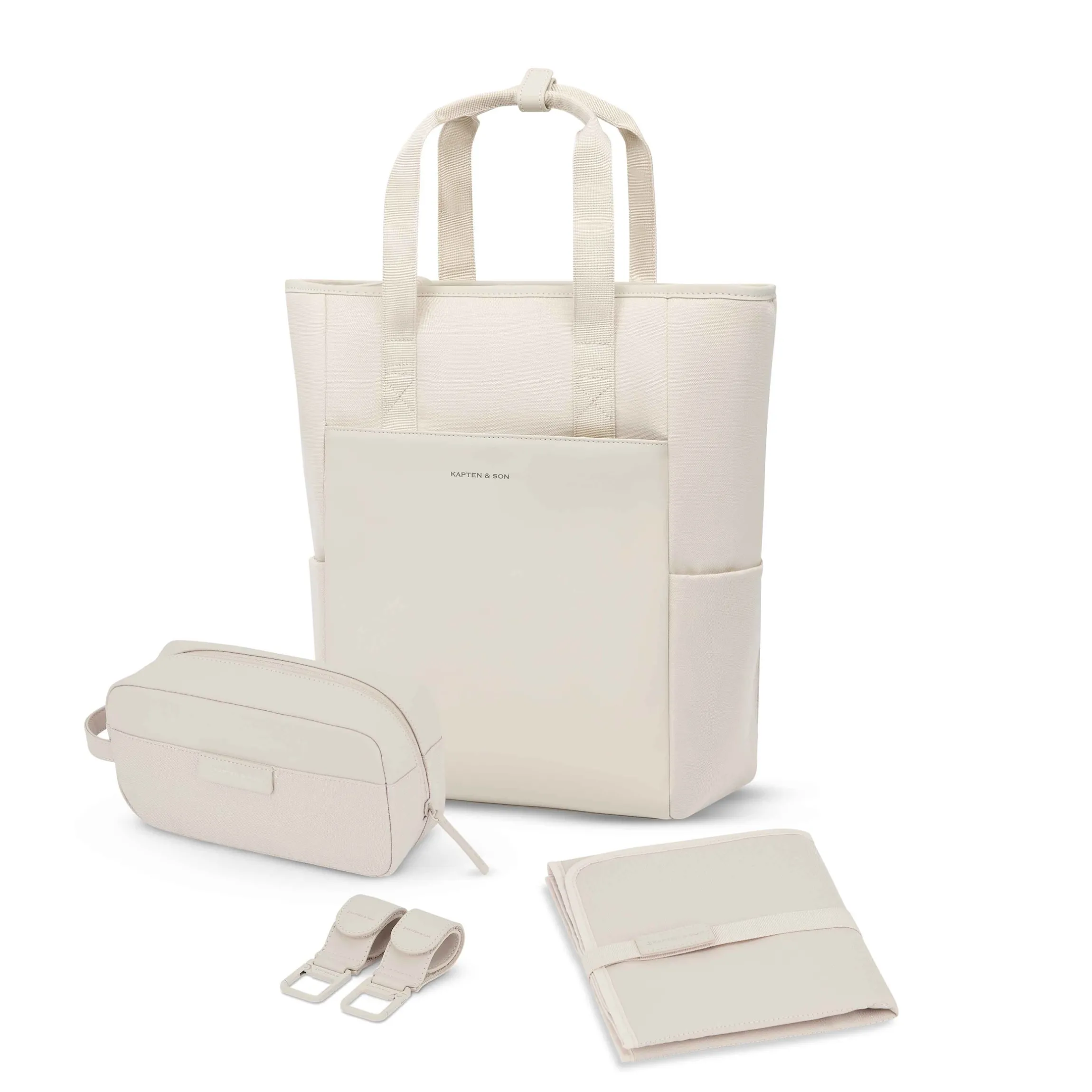Lindby Pro Diaper Backpack Set Sandstone