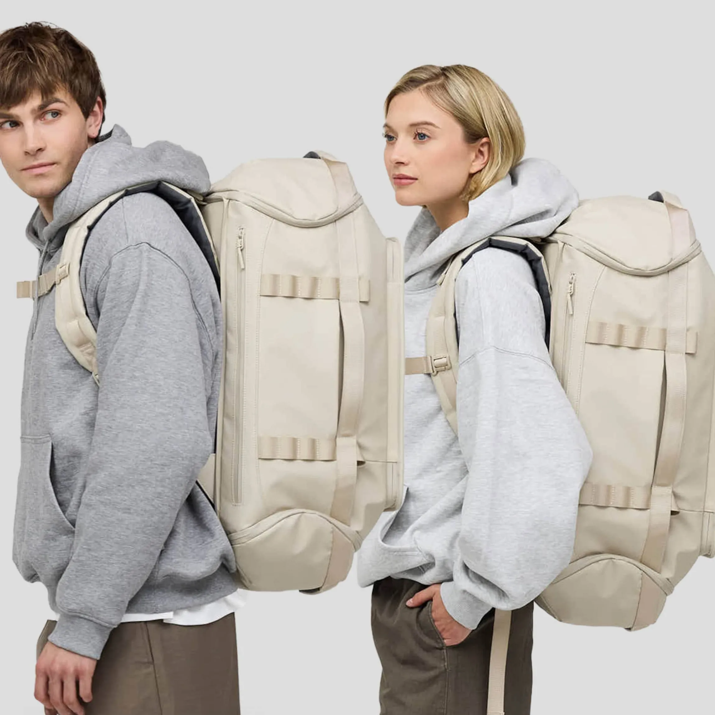 Lisbon Duffle Backpack Large Sandstone