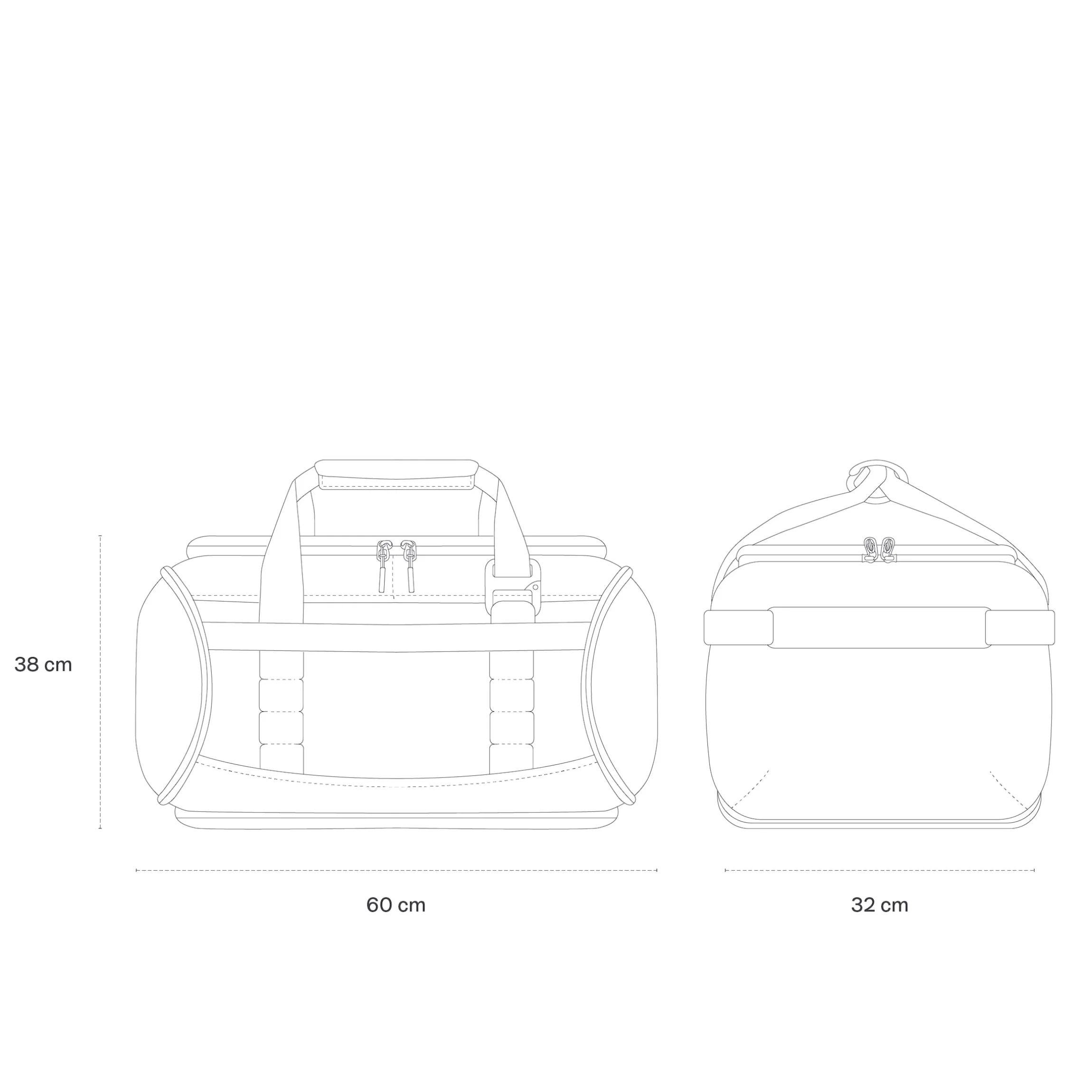 Lisbon Duffle Backpack Large All Black