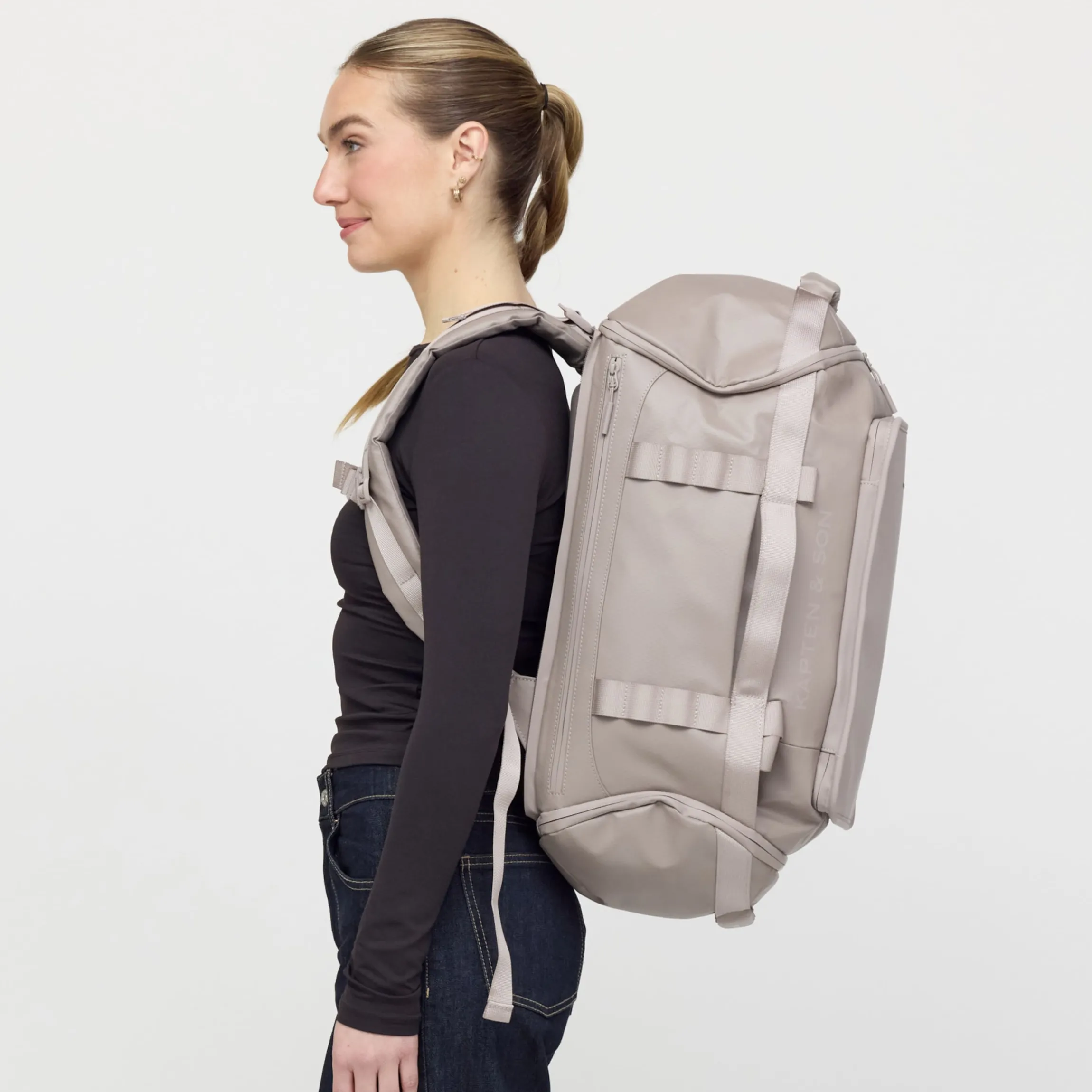 Lisbon Duffle Backpack Medium Muted Rose