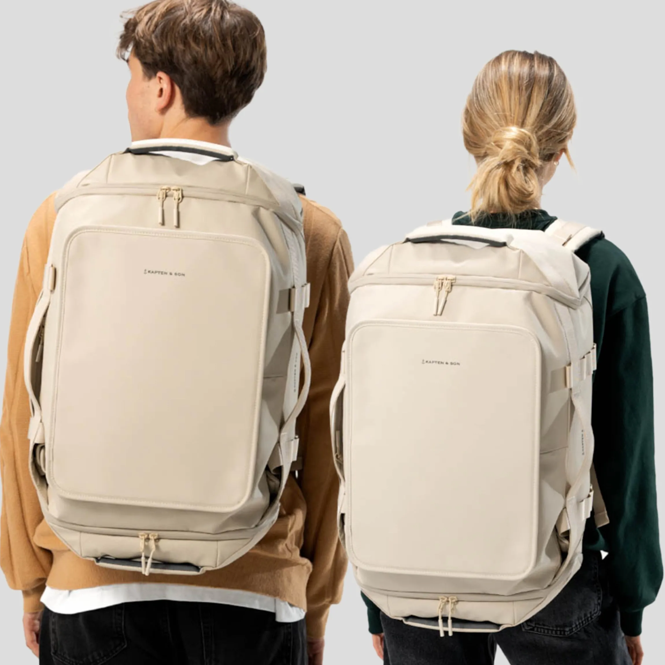 Lisbon Duffle Backpack Medium Sandstone