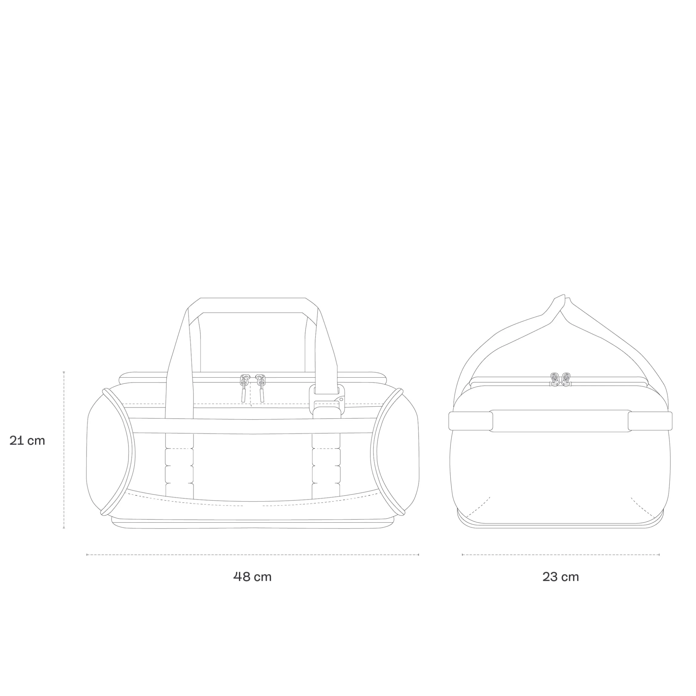 Lisbon Duffle Backpack Small All Black