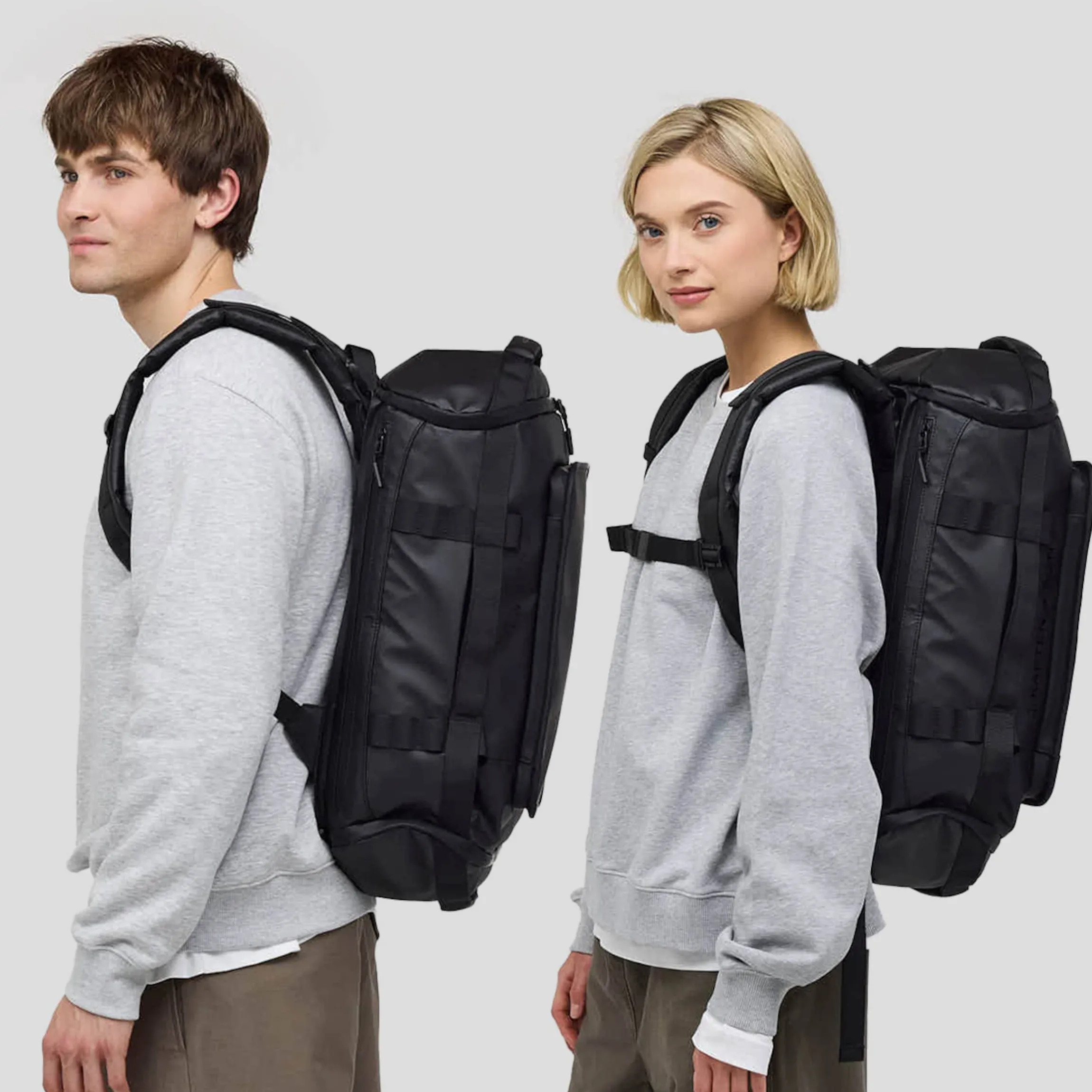 Lisbon Duffle Backpack Small All Black