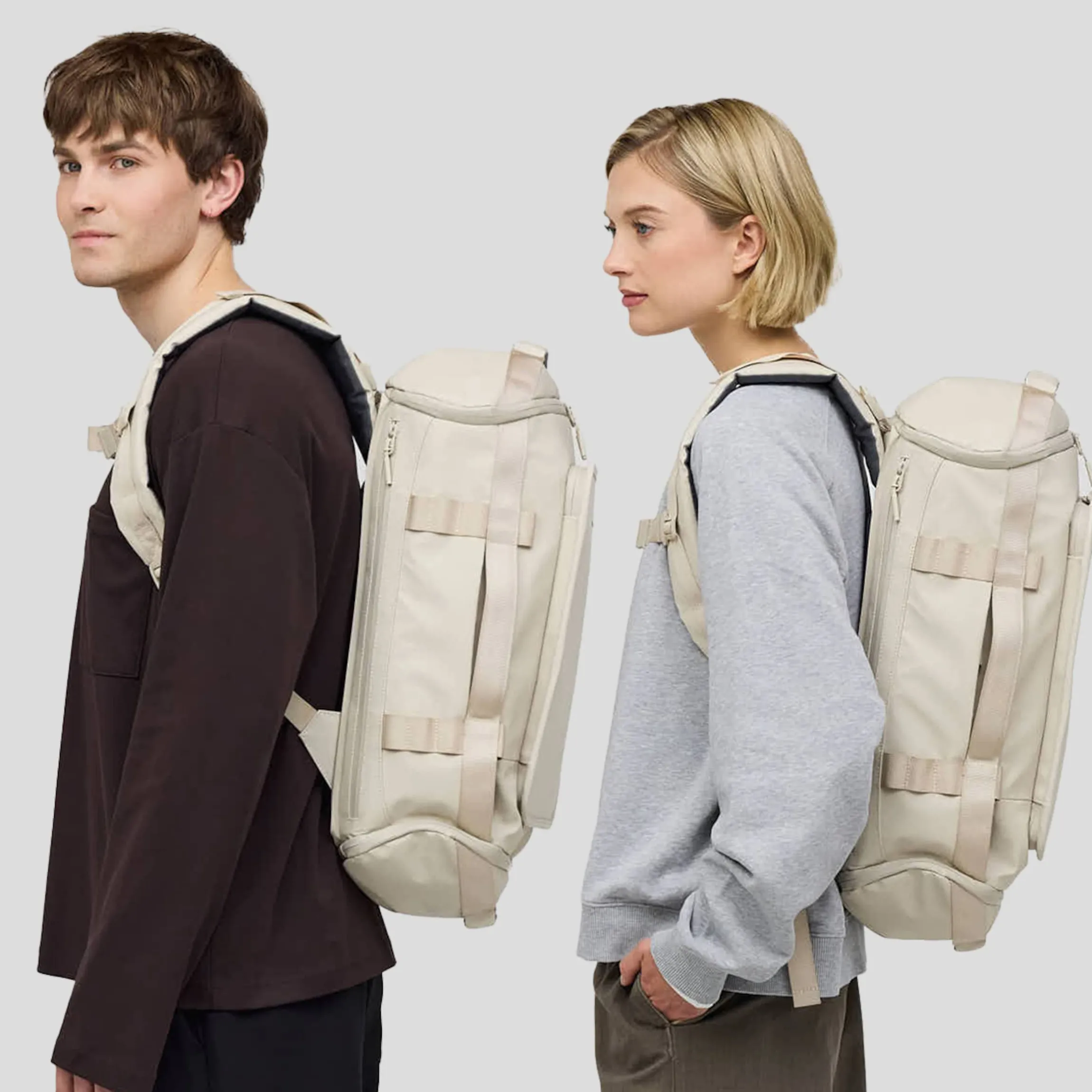 Lisbon Duffle Backpack Small Sandstone