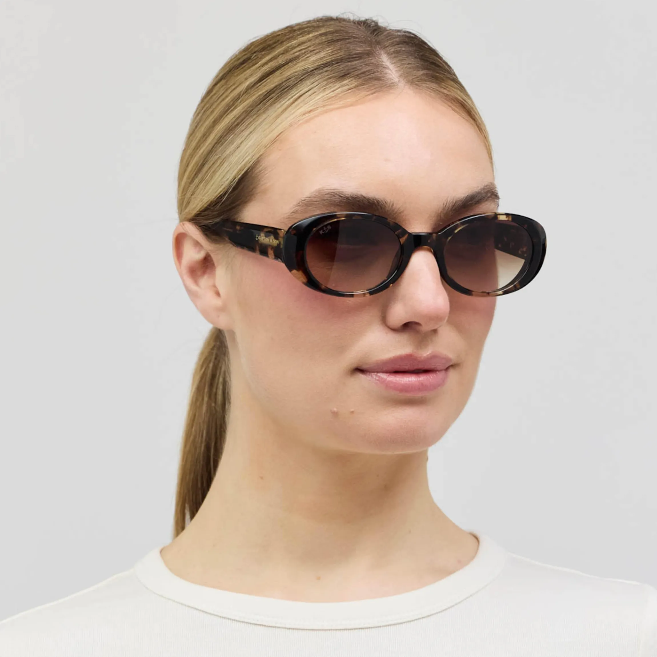 Milan Crystal Tortoise Brown