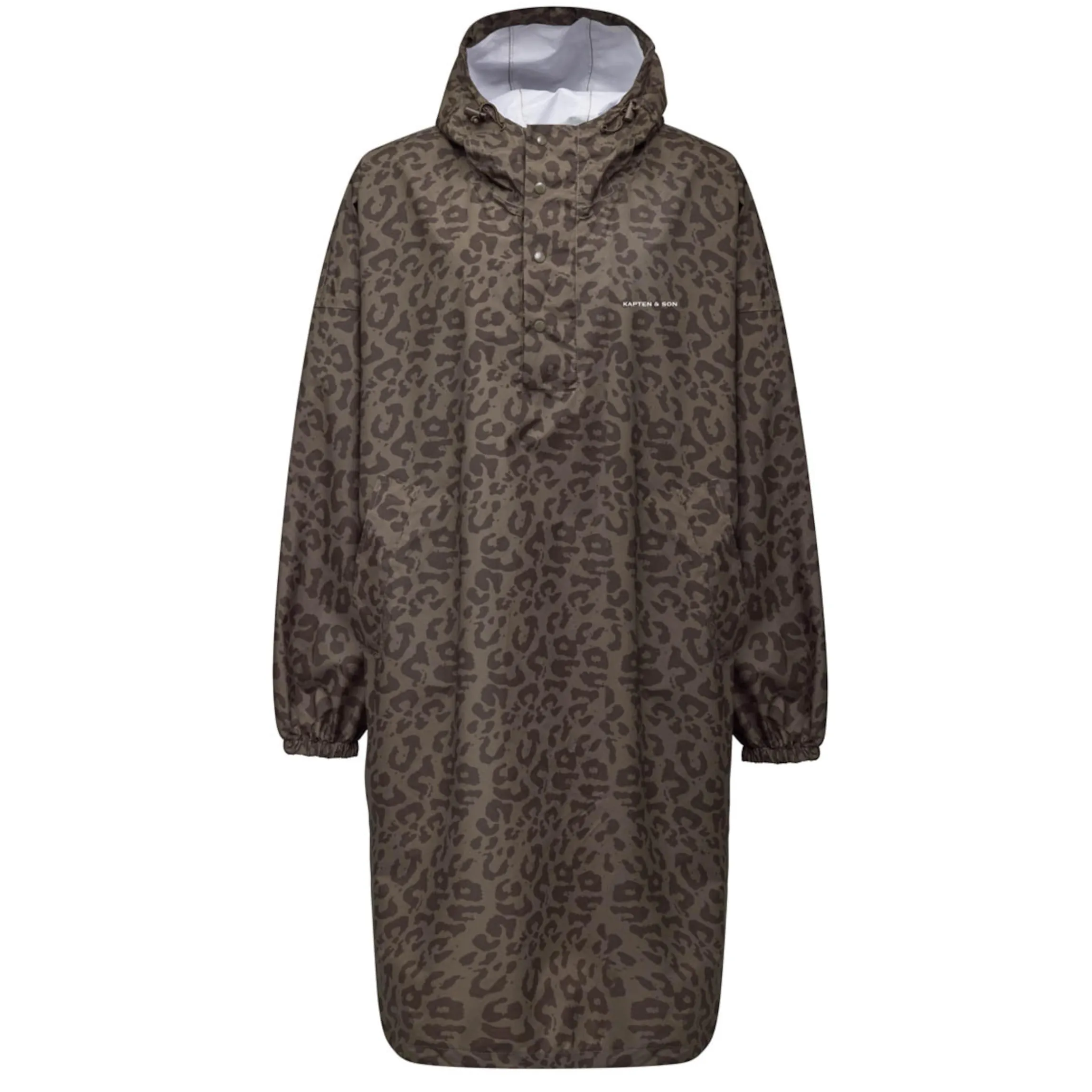 Rain Poncho Leo Dark Brown