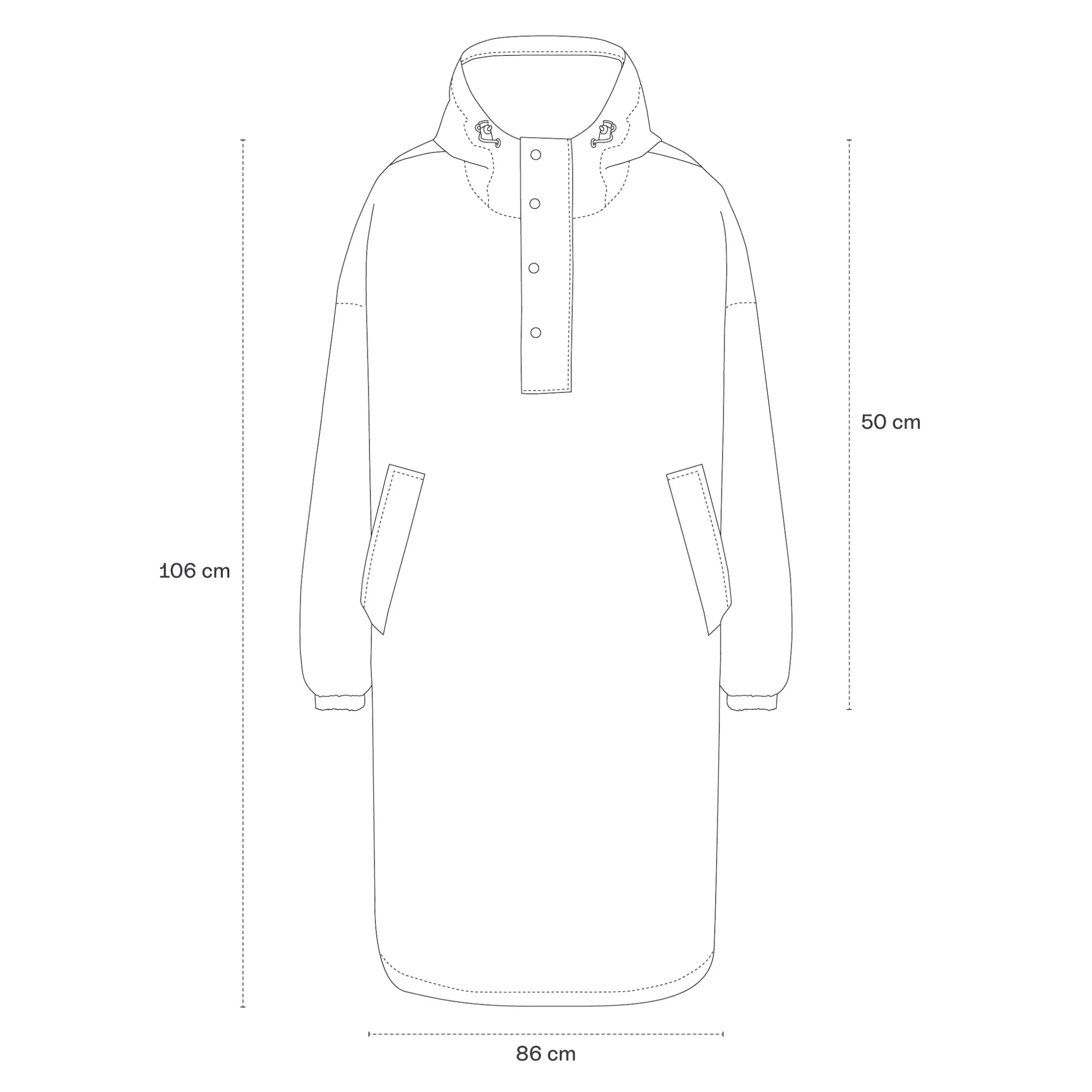 Rain Poncho Leo Dark Brown
