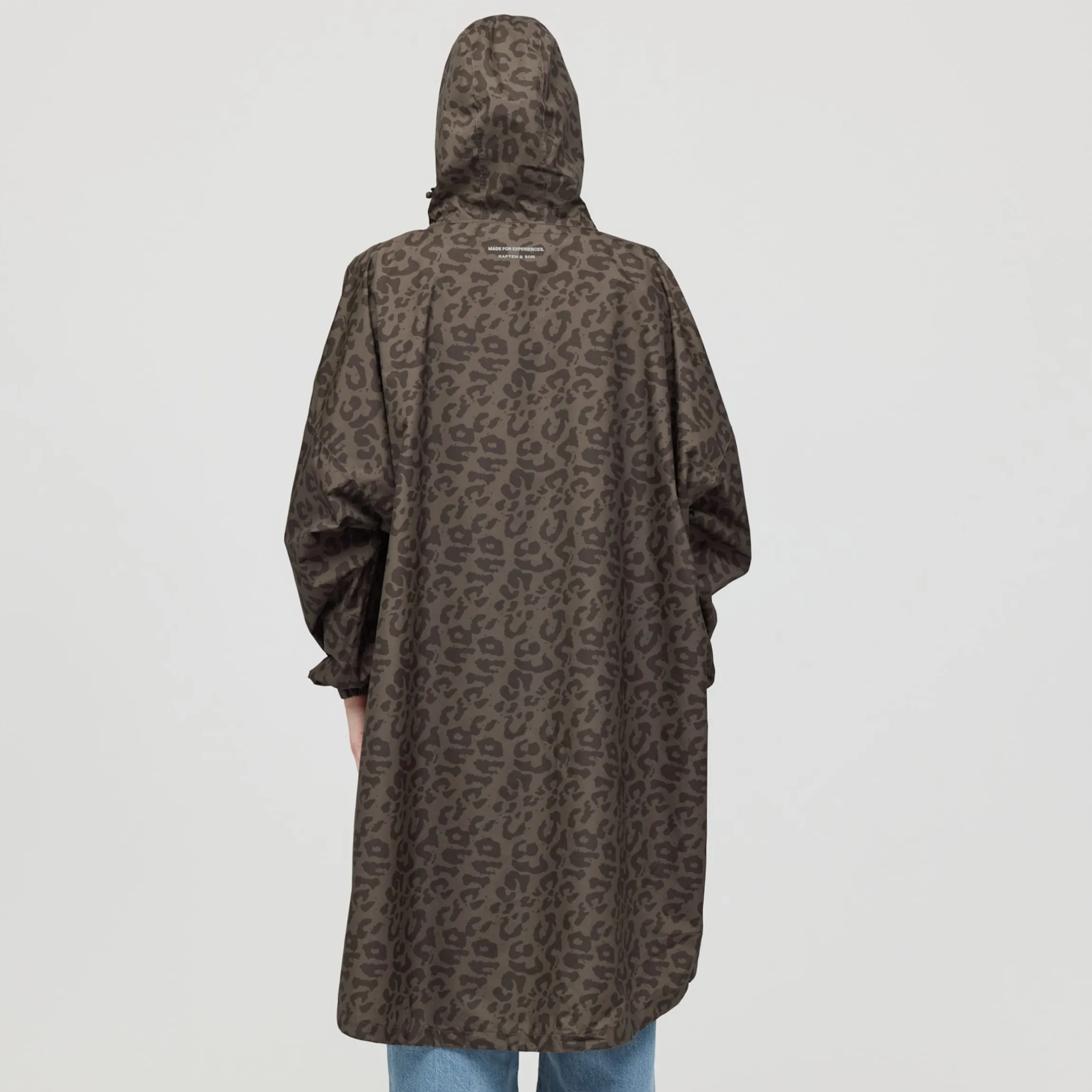 Rain Poncho Leo Dark Brown