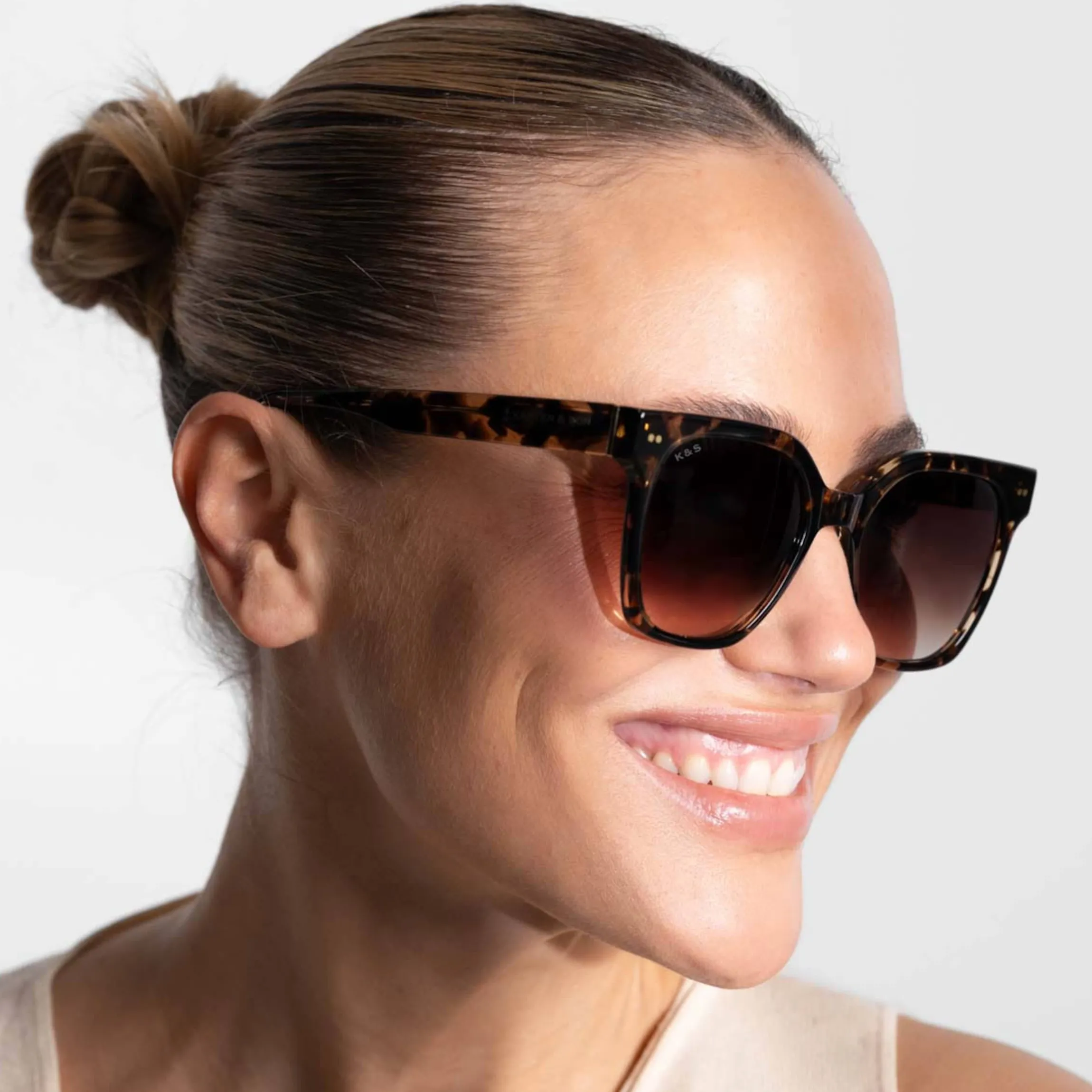 Siena Small Crystal Tortoise Brown