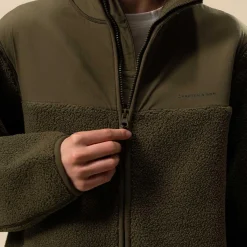 Teddy Fleece Jacket Forest Green