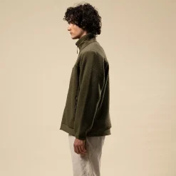 Teddy Fleece Jacket Forest Green