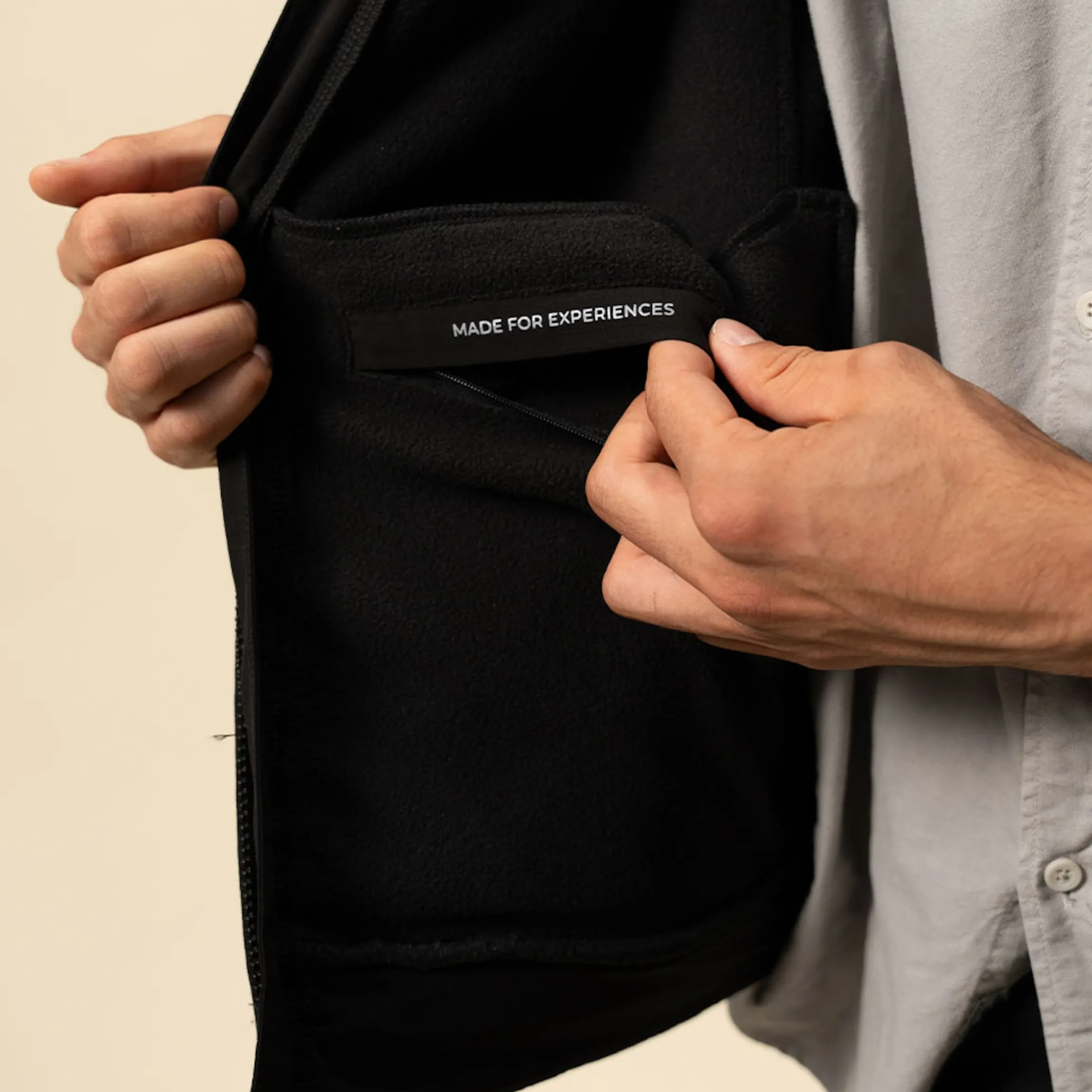 Teddy Fleece Jacket Midnight Black