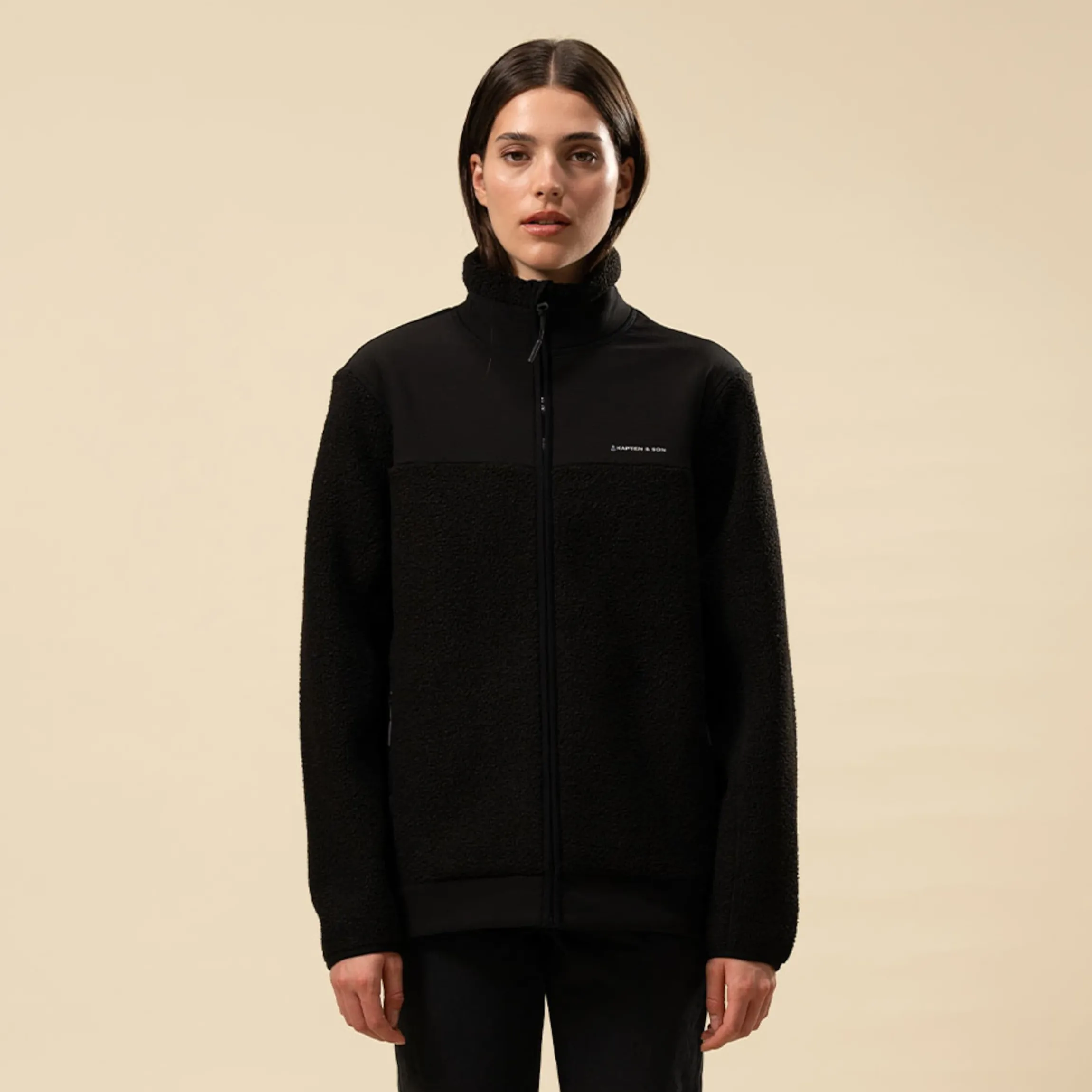 Teddy Fleece Jacket Midnight Black