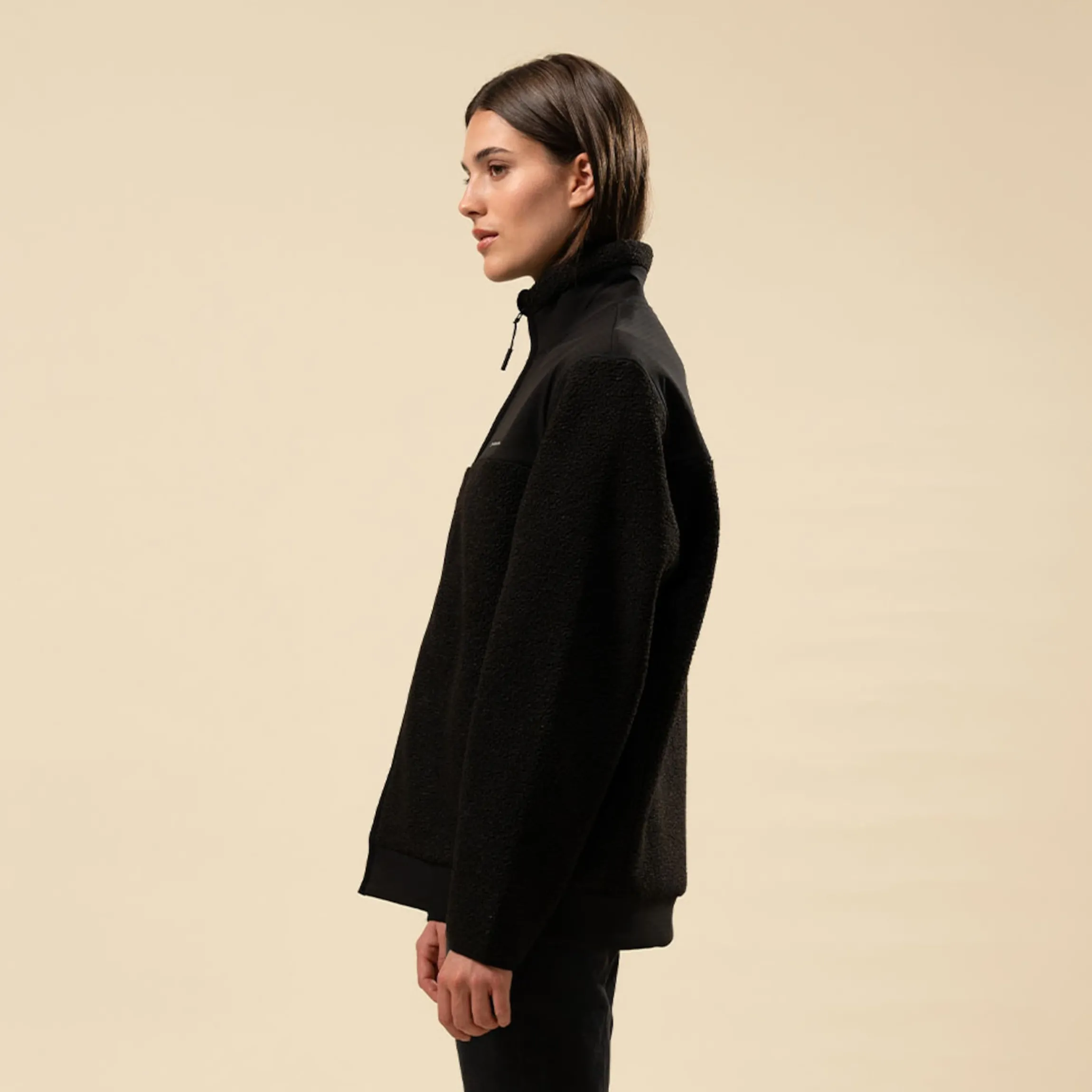 Teddy Fleece Jacket Midnight Black