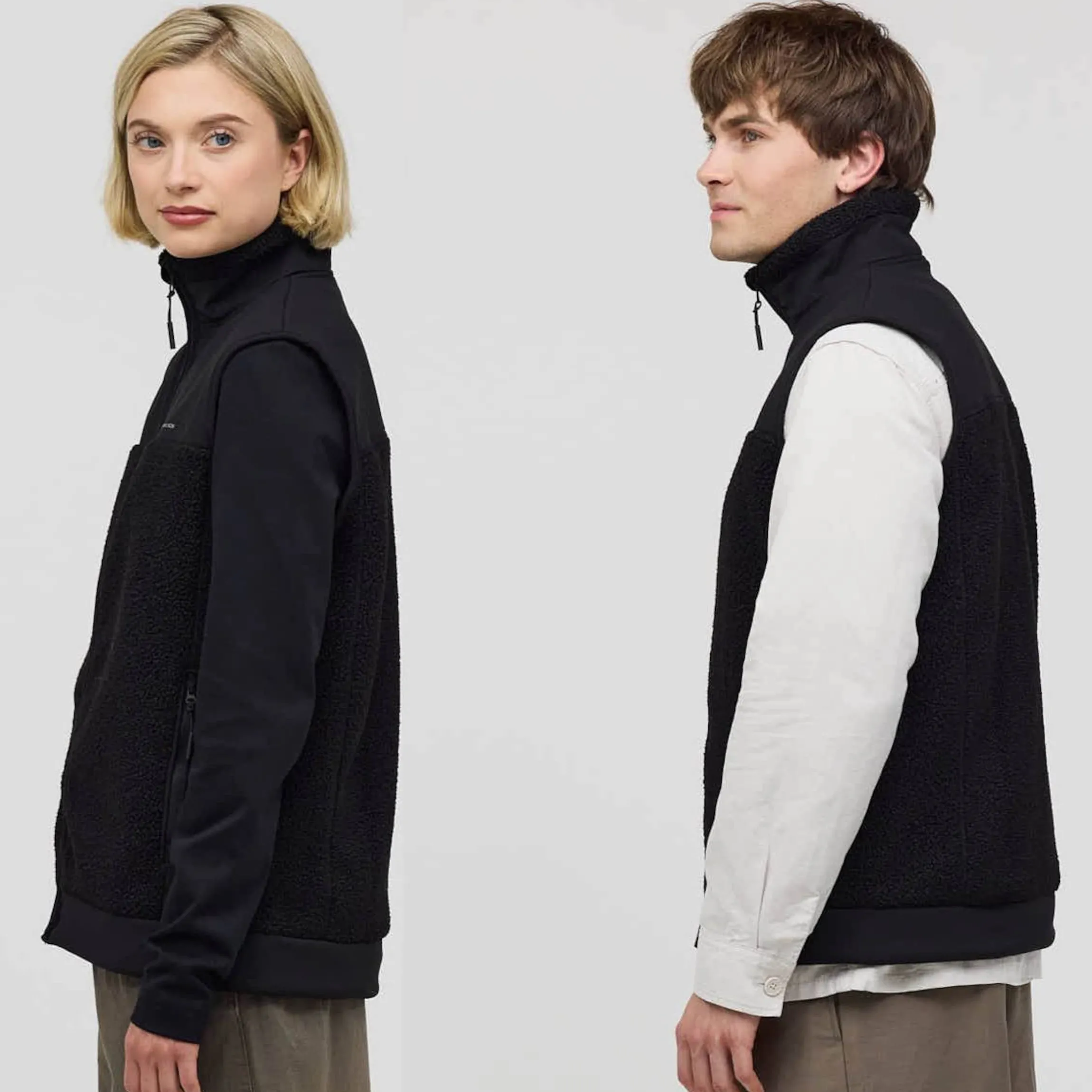 Teddy Fleece Vest All Black