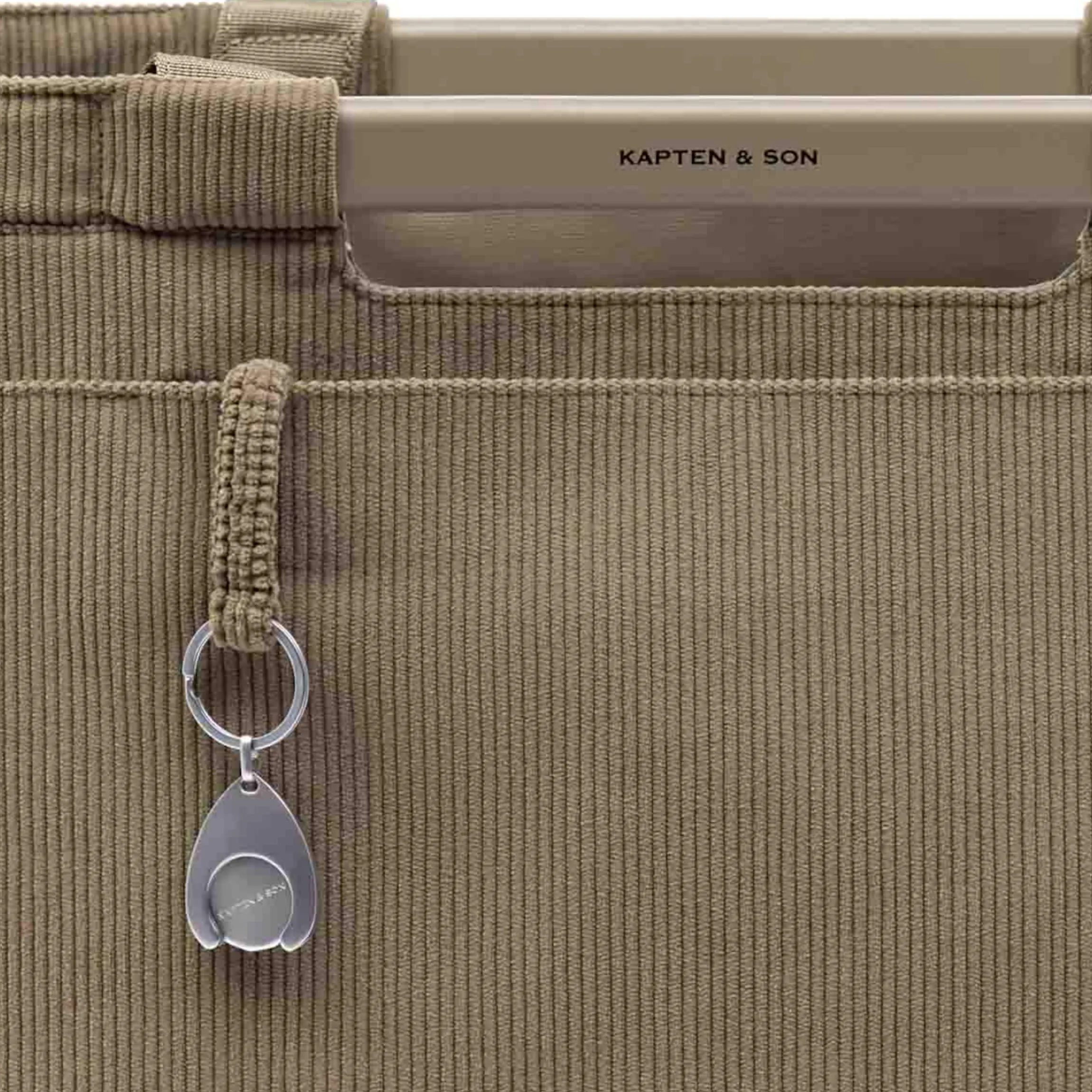 Vaasa Shopping Basket Cord Dusty Khaki