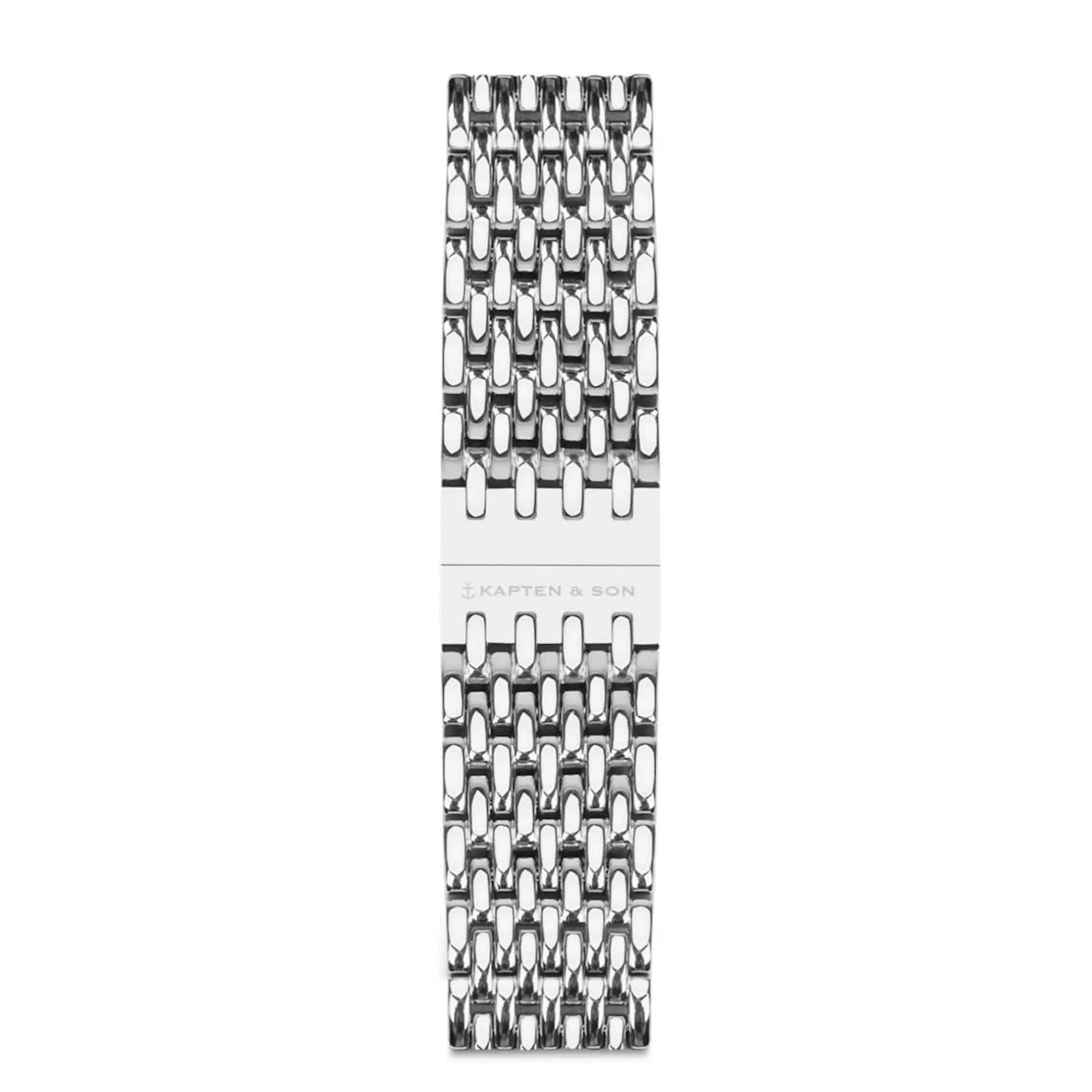 Woven Steel Strap Silver