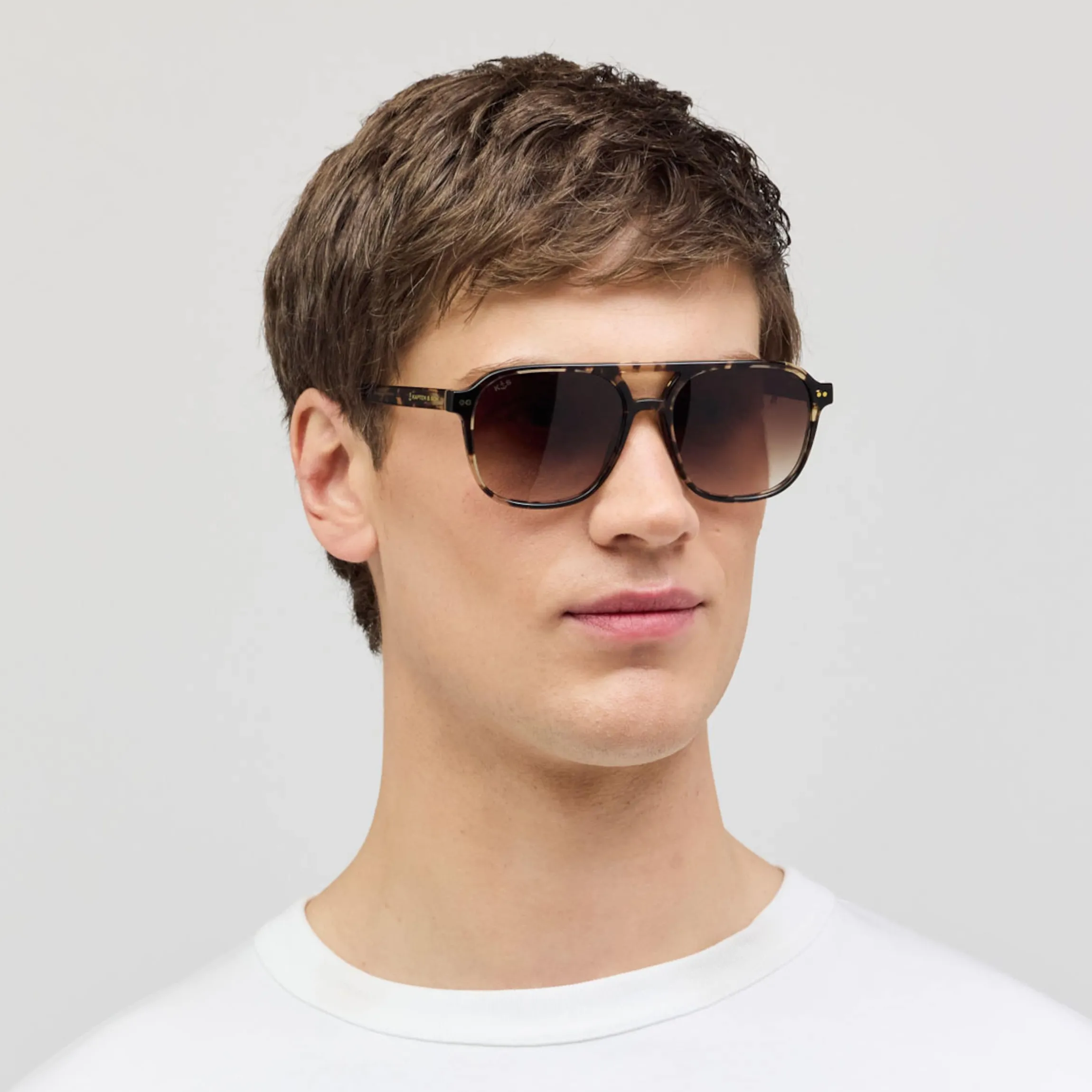 Zurich Oversize Crystal Tortoise Brown