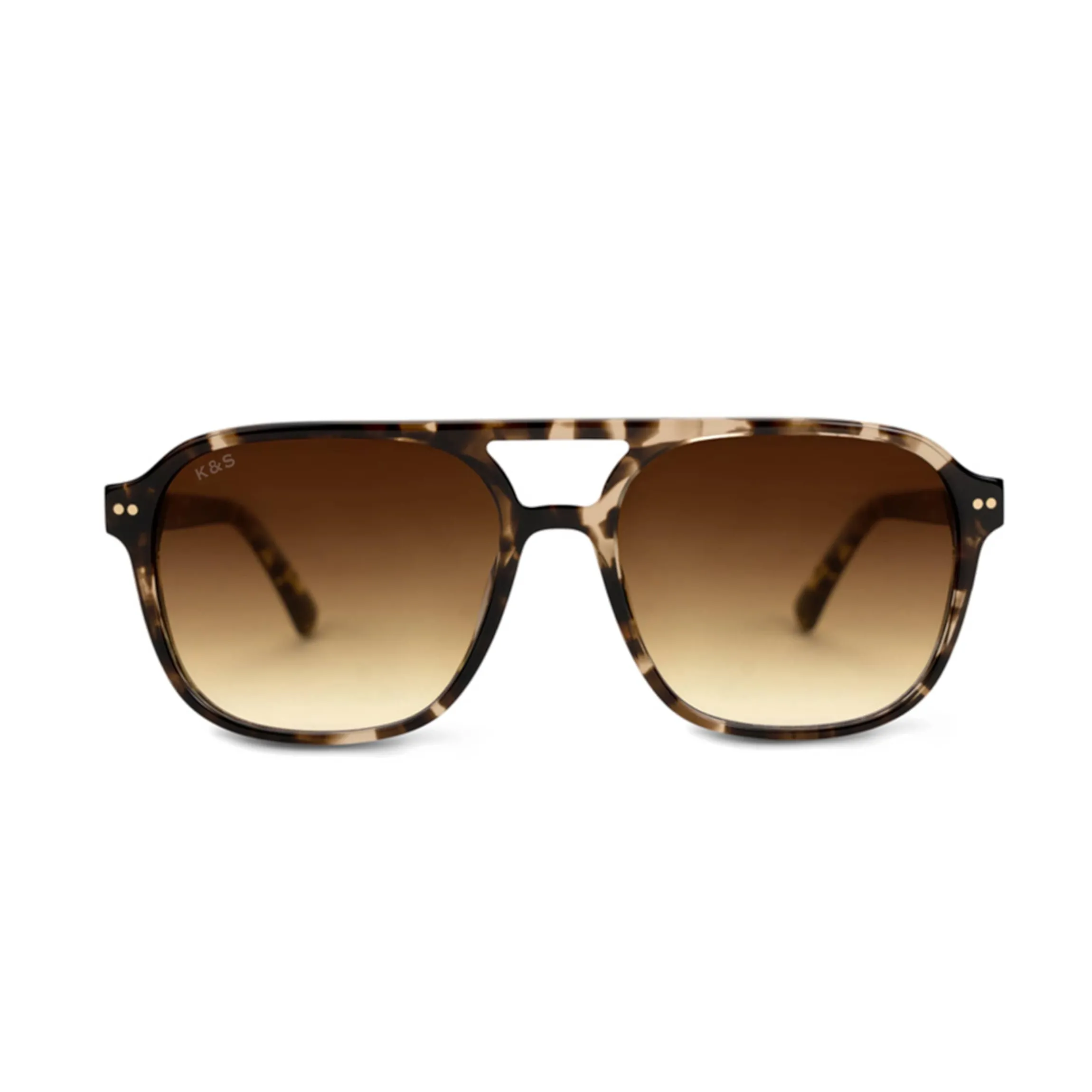 Zurich Oversize Crystal Tortoise Brown