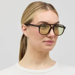 Zurich Oversize Dark Tortoise Green