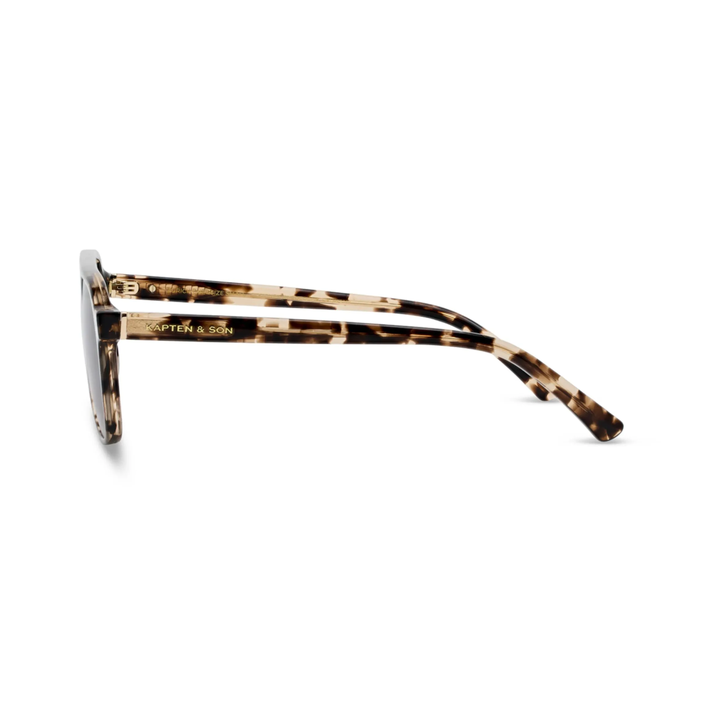 Zurich Oversize Small Crystal Tortoise Brown