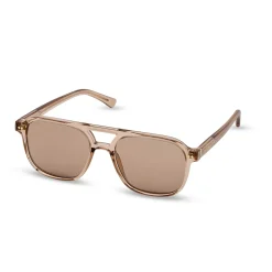 Zurich Oversize Small Transparent Hazel Light Brown