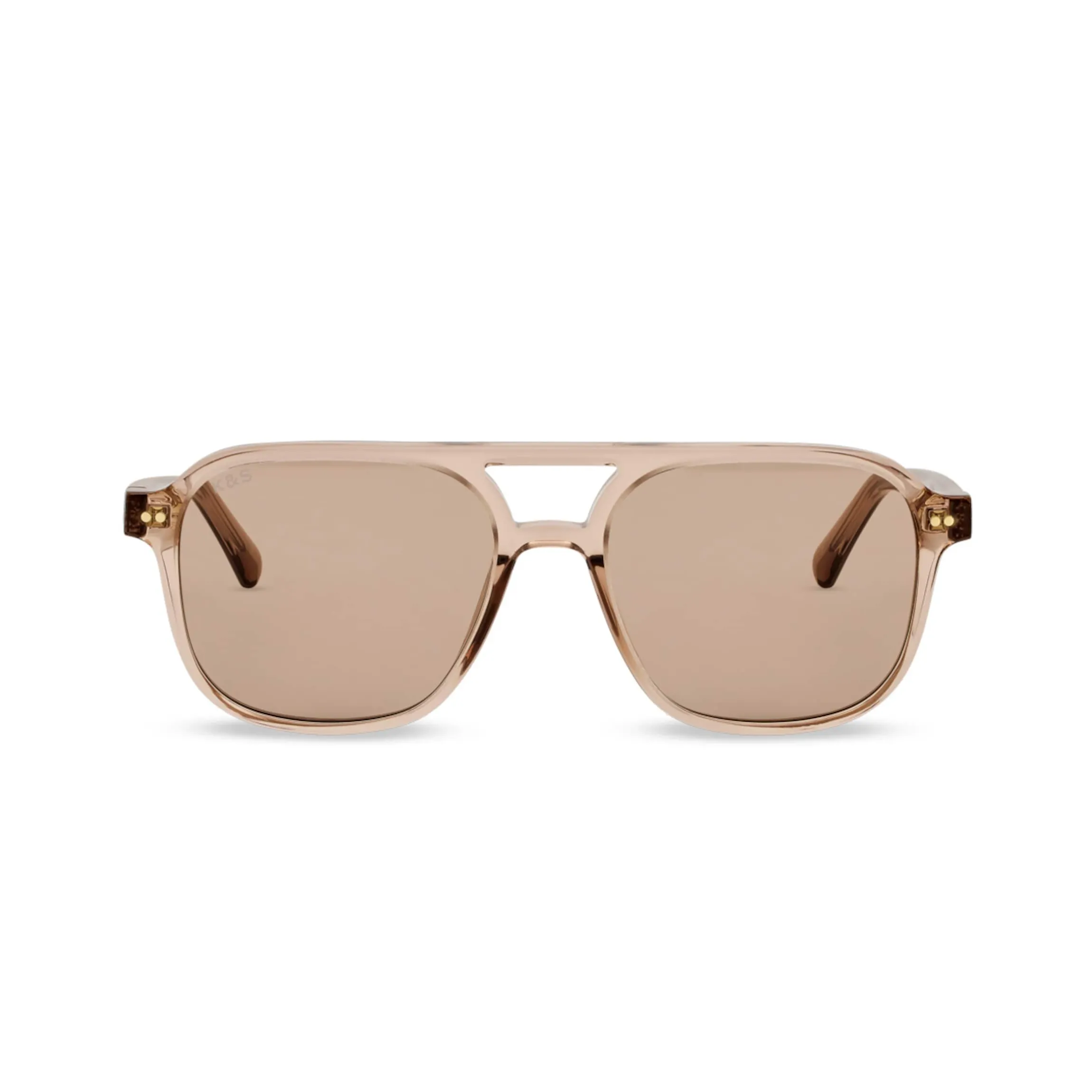 Zurich Oversize Small Transparent Hazel Light Brown