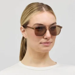 Zurich Oversize Transparent Hazel Light Brown